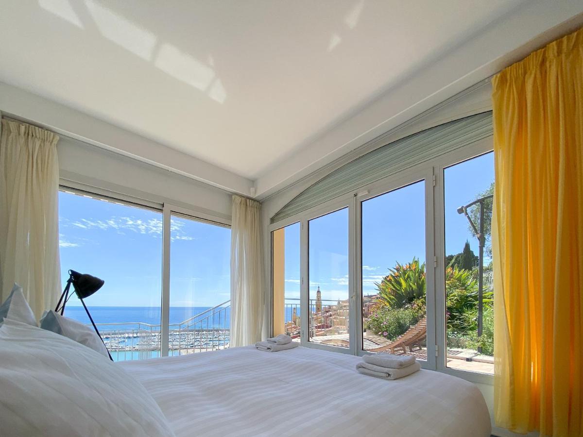 Villa L'Ensoleillee Vue Panoramique Mer, 250 M De La Plage Et Du Centre Ville 멍똥 외부 사진
