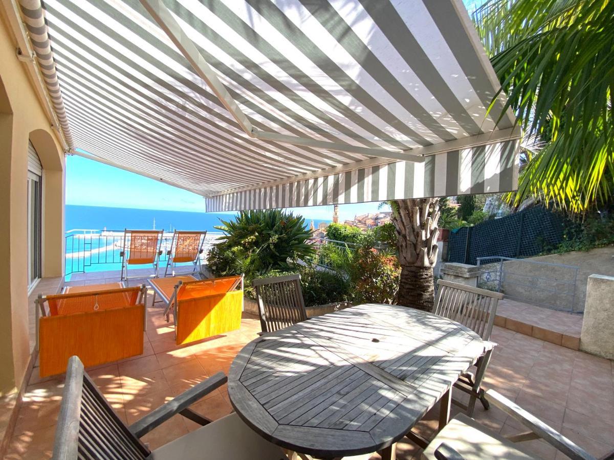 Villa L'Ensoleillee Vue Panoramique Mer, 250 M De La Plage Et Du Centre Ville 멍똥 외부 사진