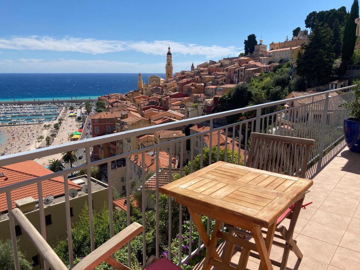 Villa L'Ensoleillee Vue Panoramique Mer, 250 M De La Plage Et Du Centre Ville 멍똥 외부 사진