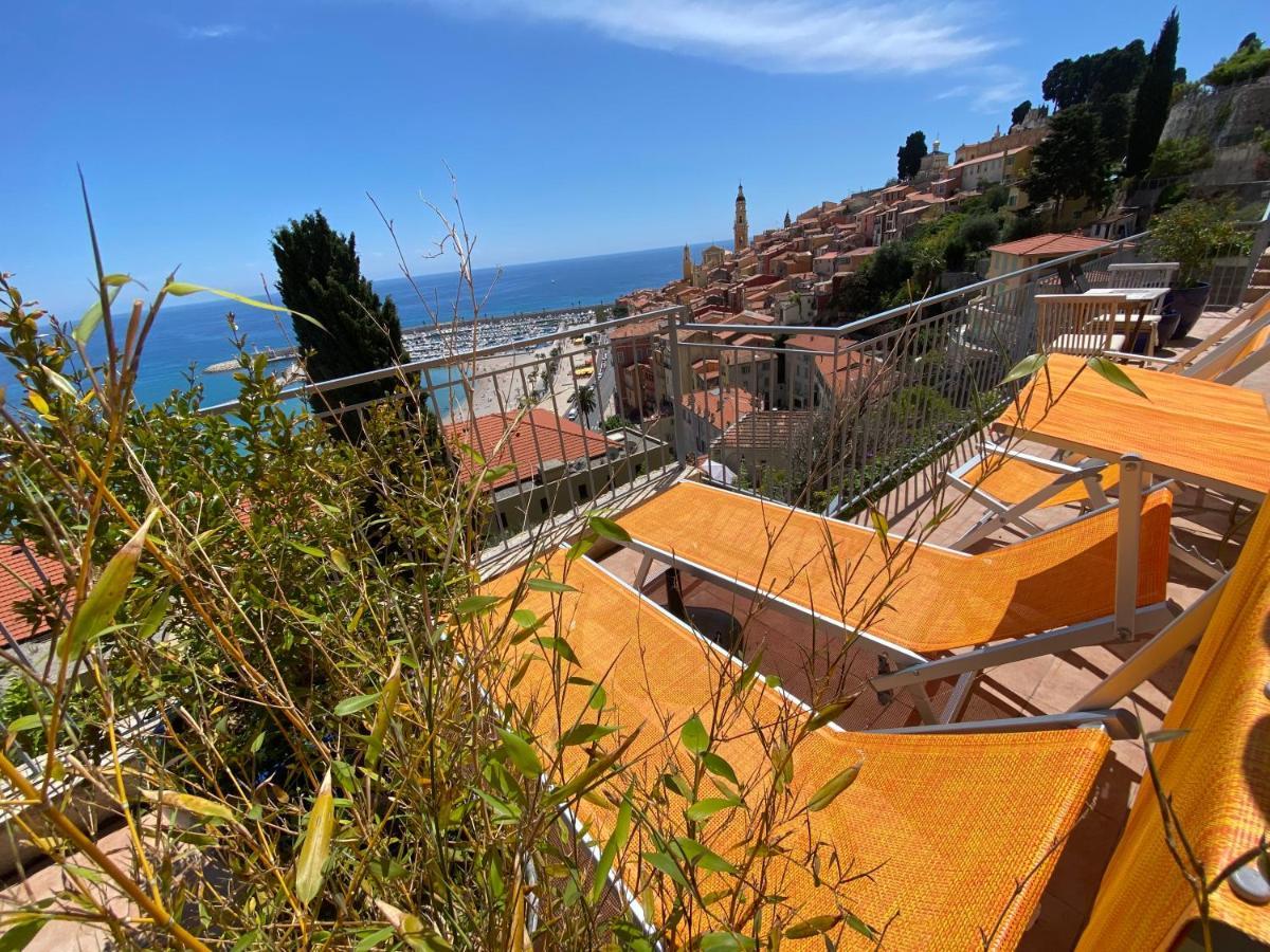 Villa L'Ensoleillee Vue Panoramique Mer, 250 M De La Plage Et Du Centre Ville 멍똥 외부 사진