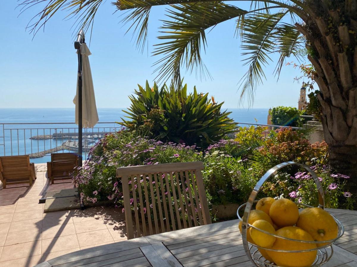 Villa L'Ensoleillee Vue Panoramique Mer, 250 M De La Plage Et Du Centre Ville 멍똥 외부 사진