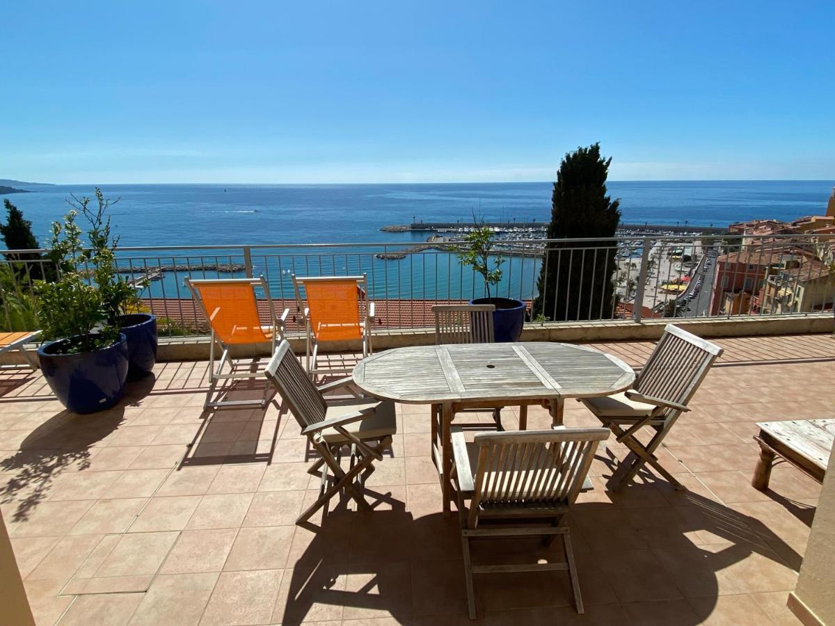 Villa L'Ensoleillee Vue Panoramique Mer, 250 M De La Plage Et Du Centre Ville 멍똥 외부 사진