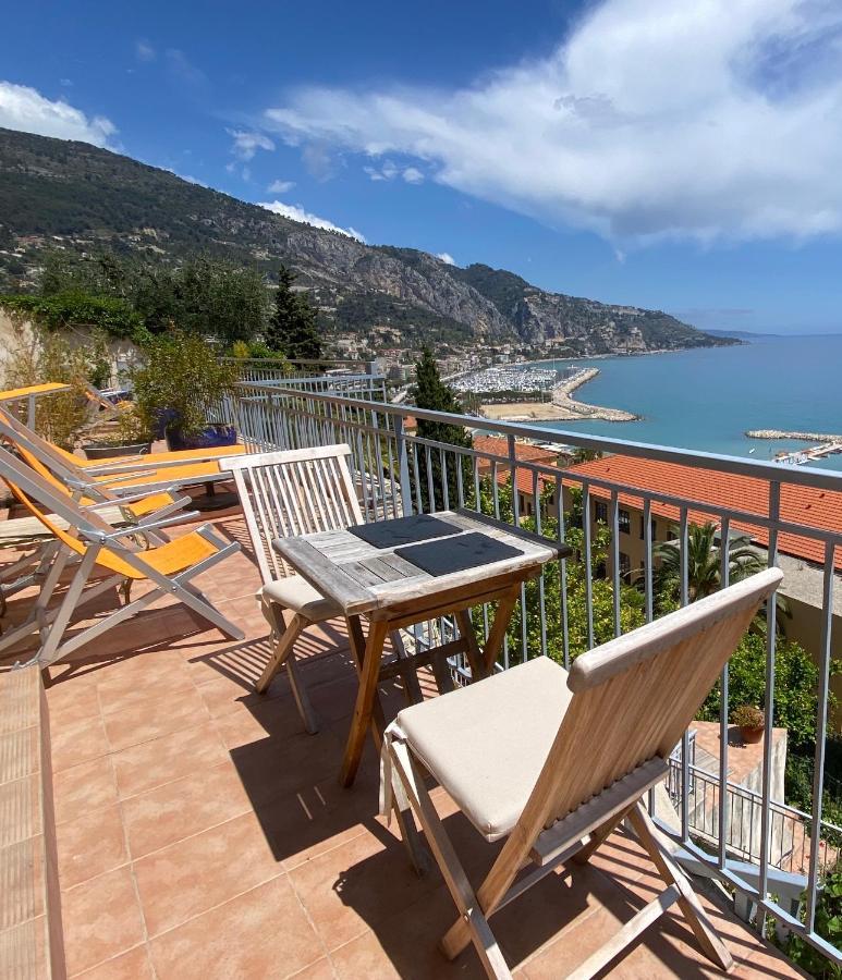 Villa L'Ensoleillee Vue Panoramique Mer, 250 M De La Plage Et Du Centre Ville 멍똥 외부 사진